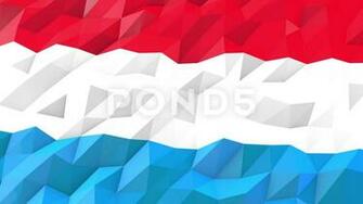 Flag Of Luxembourg 3d Wallpaper Illustration Video