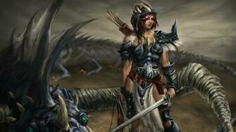 Women Warrior Computer Wallpaper Desktop Background