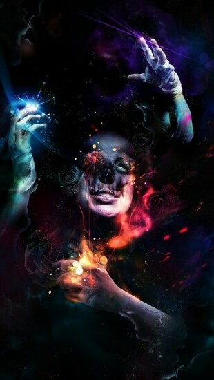 Psychedelic Man iPhone Plus And Wallpaper