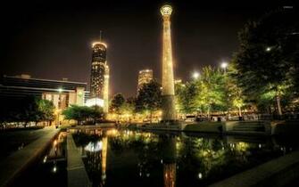 Atlanta At Night Wallpaper World