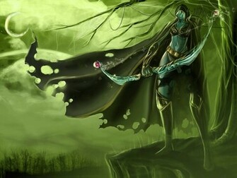 Drow Ranger Archer Cape Weapon Dota Game Wallpaper HD A084