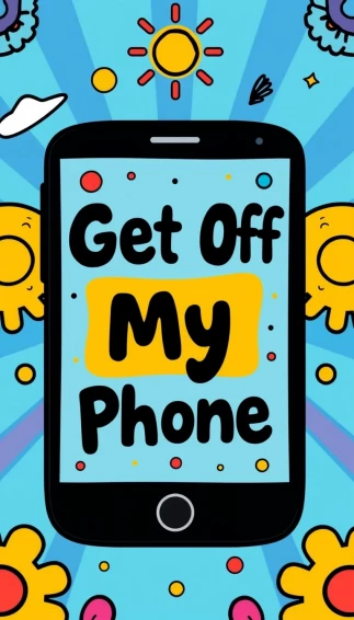 Get Off My Phone Wallpaper