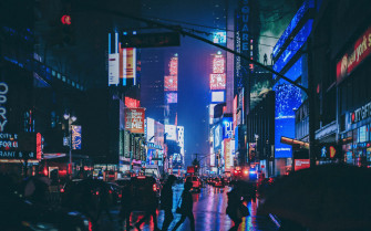 Exploring The Neon City An Aesthetic Adventure Wallpaper