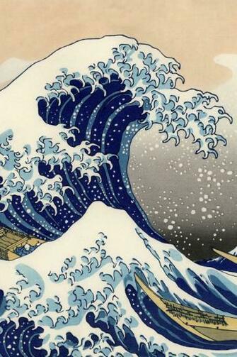 iPhone Background The Great Wave From Category Abstract Wallpaper For