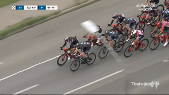 Team Dsm On With A Little More Than 50km To Go At