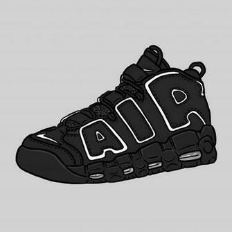 Nike Air More Uptempo Og Daleillustration Sneaker Art Arts