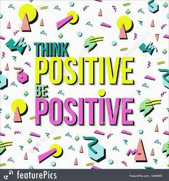Inspiration Quote Positive Retro Background