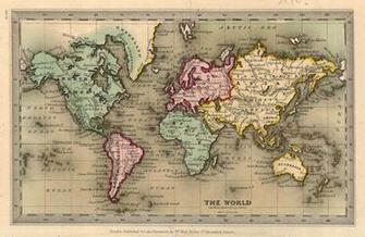 Best Photos Of Vintage World Map Old As