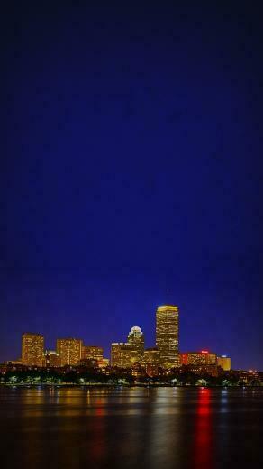 Boston iPhone Wallpaper At Night