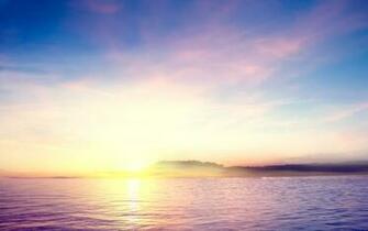 Tropical Island Sunset Wallpaper HD