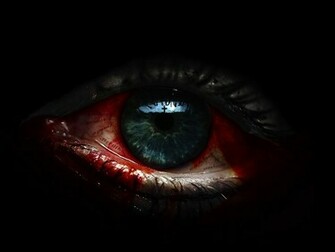 Eye Horror Scary Black Background