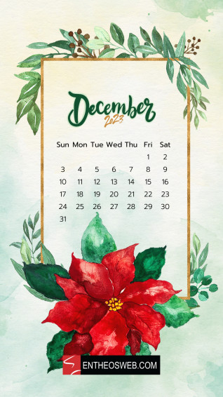 December Calendar Phone Wallpaper Entheosweb