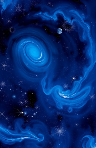 Blue Space Wallpaper