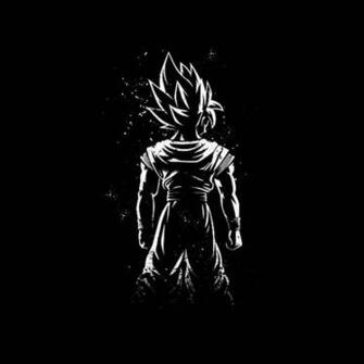 Goku Black And White Wallpaper Top
