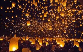 Sky Lantern Also Known As Kongming Or Chinese Is A