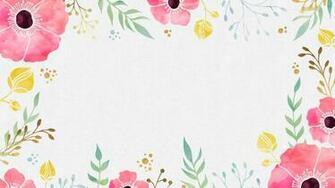 Watercolor Flowers Desktop Wallpaper Things I Like In