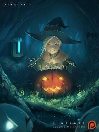 Little Witch Mercy Artwork By Nibelart Overwatch
