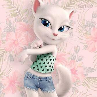 Talking Tom And Angela Wallpaper Imgkid The