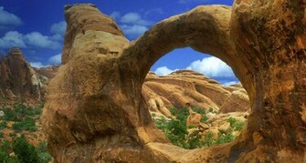 Image Arches National Park Double Arch In