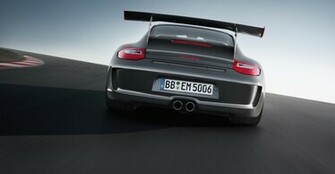 Grey Black Guards Red Porsche Gt3 Rs Wallpaper Rear