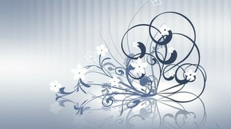 Blue And White Flowers Wallpaper