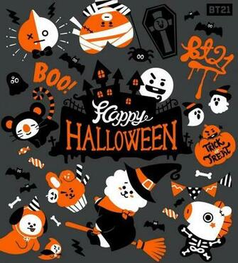 Bt21 Created By Bts Boo Happy Halloween In