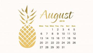 Amazing August Calendar Wallpaper