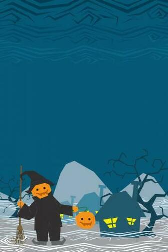 iPhone Halloween Cartoon Wallpaper