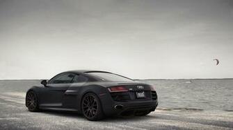Wallpaper Audi R8 Schwarz See Tuning Matt Auto Autos