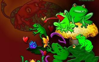 Cartoon Frog Wallpaper