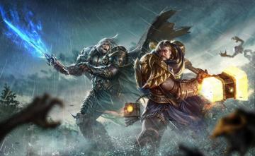 Arthas Vs Uther Warcraft Art Warrior Concept Iii