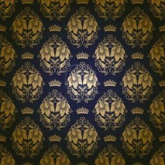 Golden Flowers Pattern Wallpaper First HD