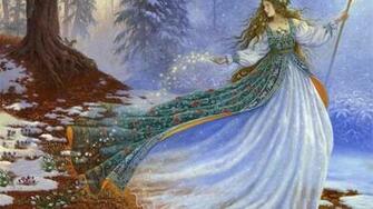 Winter Fairy High Quality And Resolution Wallpaper On