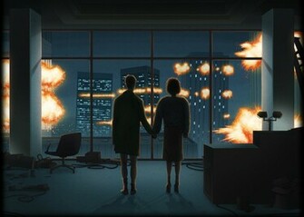 Fight Club Film Art Explosion Wallpaper