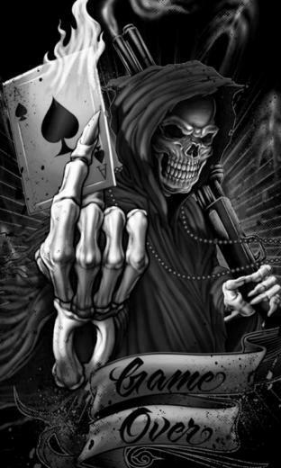 Game Over Skeleton Jpg Phone Wallpaper By Twifranny