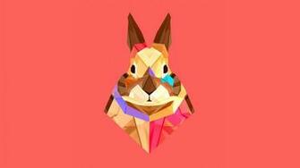 Justin Maller Abstract Animals Bunnies Digital Art Wallpaper