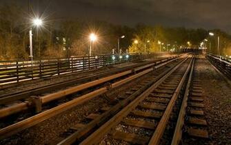 Metro Subway Wallpaper Railroad Tracks