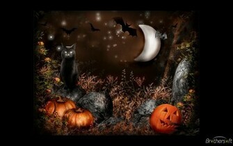Artsy Halloween Scenes Screensaver