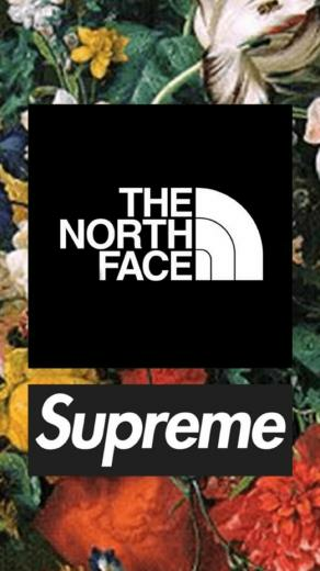 Supreme Floral iPhone Wallpaper Top