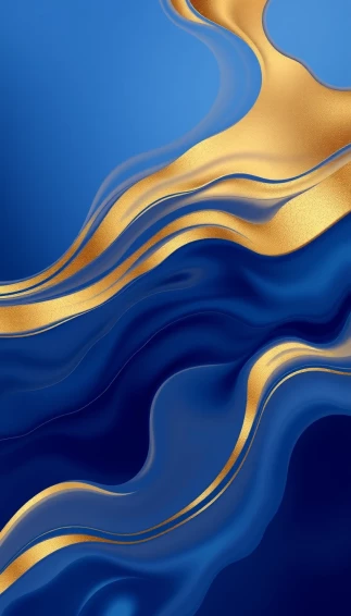 Blue Gold Wallpaper