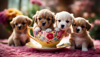Teacup Puppies Wallpaper