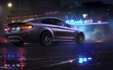 Bmw Side Water Drops Night Sport Cars