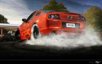 Mustang Burnout Burn Wallpaper Vehiclehi HD Hi Res