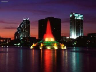 Buildings City Lake Eola Orlando Florida Picture Nr