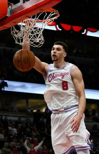 Zach Lavine Scores Points As Bulls Upset Wolves