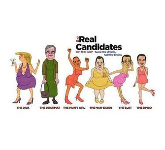 Real Candidates Of The Gop Clear Background Version Painting By