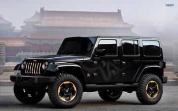 Jeep Wrangler Dragon Design Computer Wallpaper