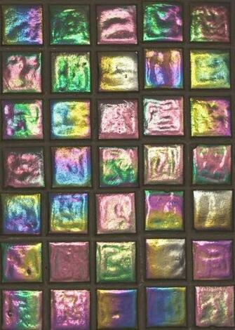 High Gloss Iridescent Tile Wallpaper