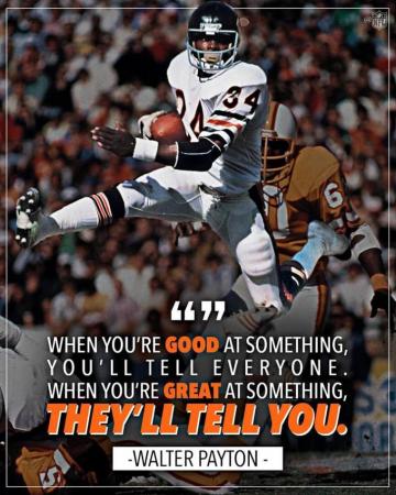 Walter Payton Chicago Sports Teams Bears