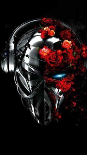 Dead Flowers Wallpaper Skull HD For iPhone